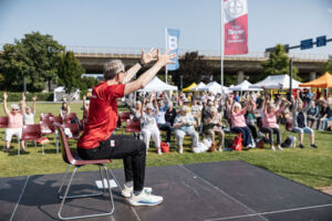 Die Mitmachangebote wurden beim Sommerfest von "Leverkusen bewegt" rege genutzt.  Fotos: Althoff