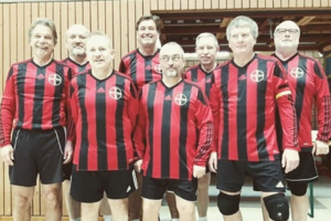 Die Männer 60 – Mannschaft des TSV Bayer 04 geht zuversichtlich in die kommenden Spiele.