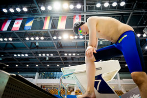 Maurice Wetekam und die Bayer-Schwimmer sind startklar. Foto: Ralf Kuckuck