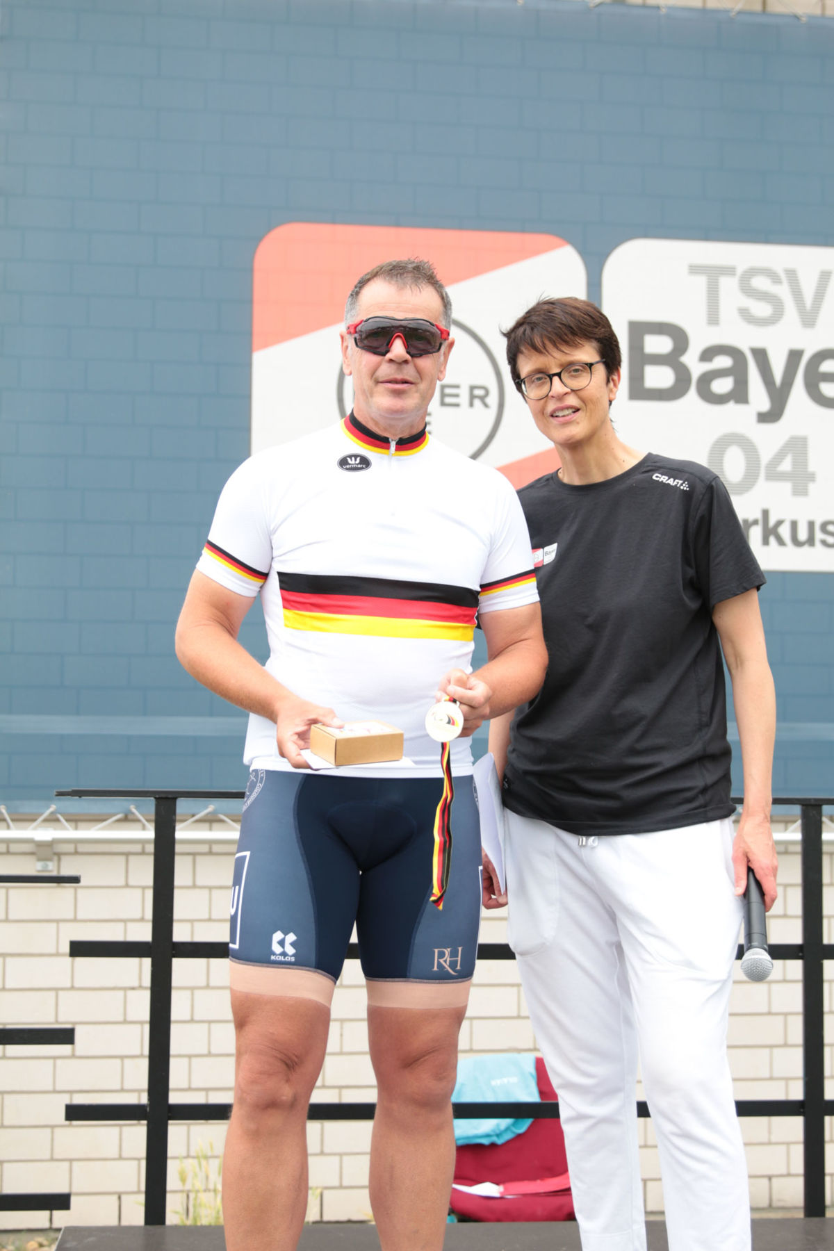 Frisch gebackener Deutscher Meister und Gewinner der EM-Bronzemedaille: Benno Schmidt mit Anne Wingchen.